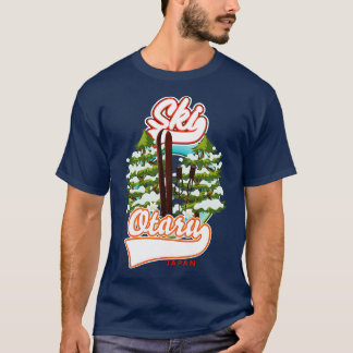 Otaru Japan vintage ski logotyp T Shirt