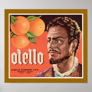 Otello orange etikett poster