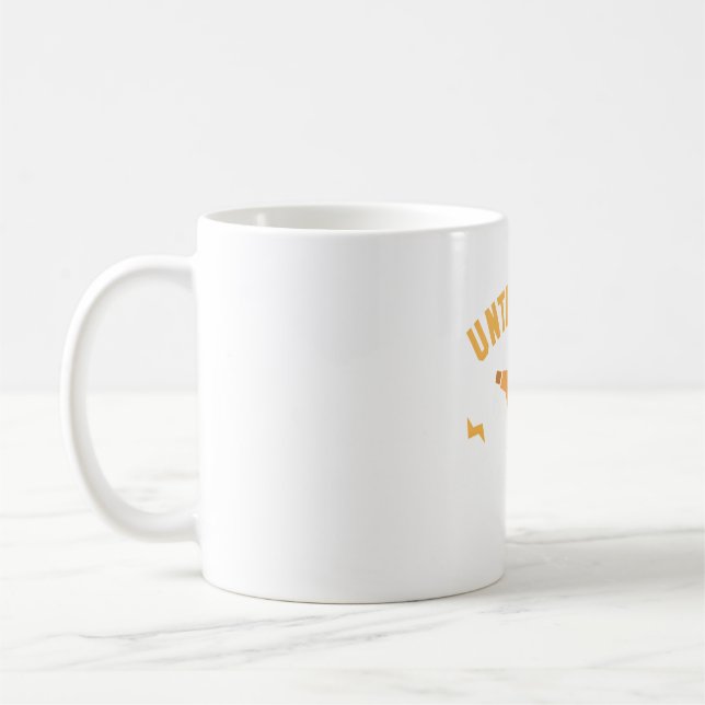 Otembart kraftfullt tigerbröl kaffemugg (Vänster)