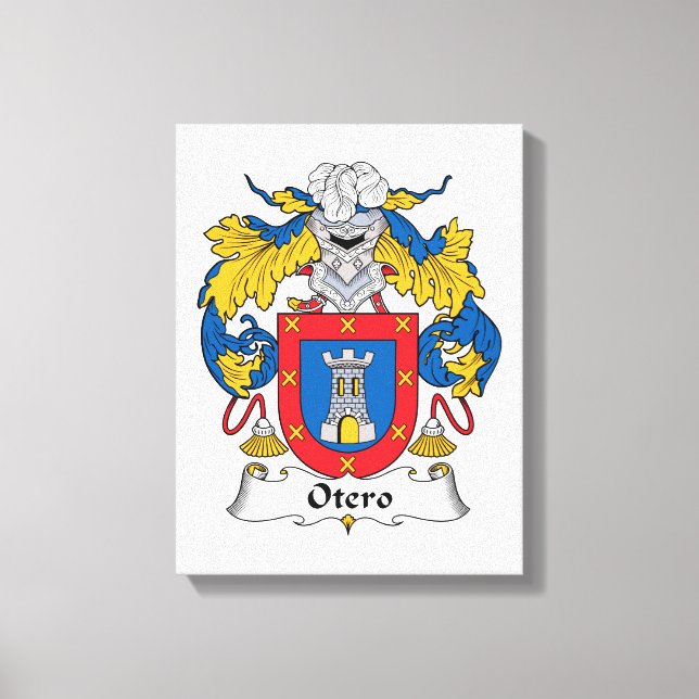 Otero Family Crest Canvastryck (Framsida)