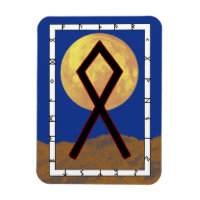 Othala Viking Rune Magnet - hem!