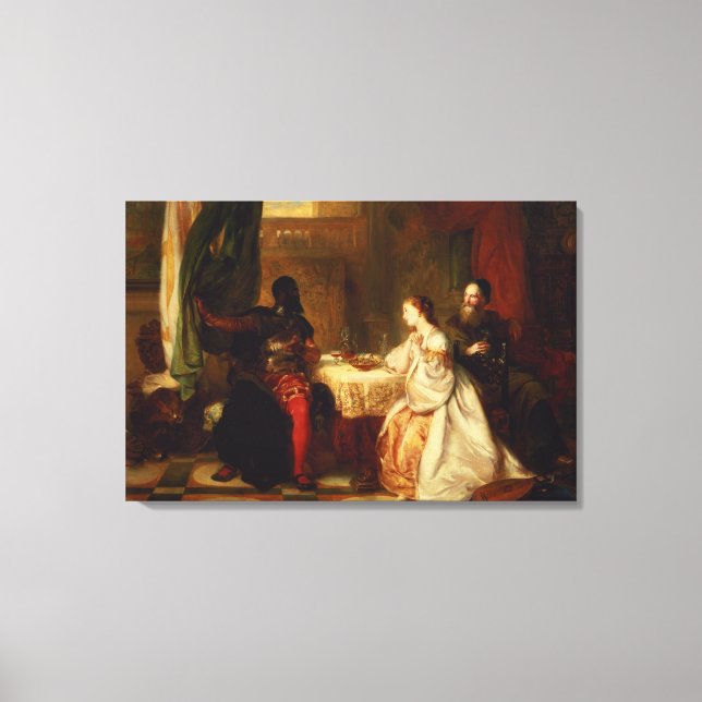 Othello om hans Äventyr till Desdemona Canvastryck (Framsida)