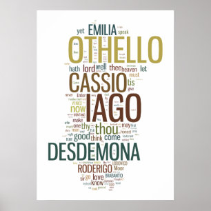 Othello Ord Mosaic Poster