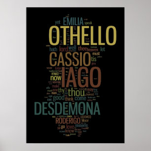 Othello ordmosaik poster