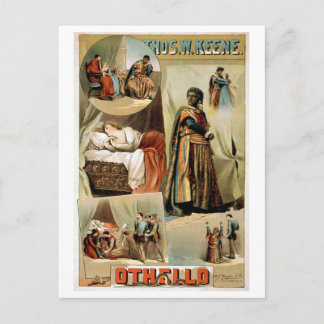 Othello Vintage Theater Poster Vykort