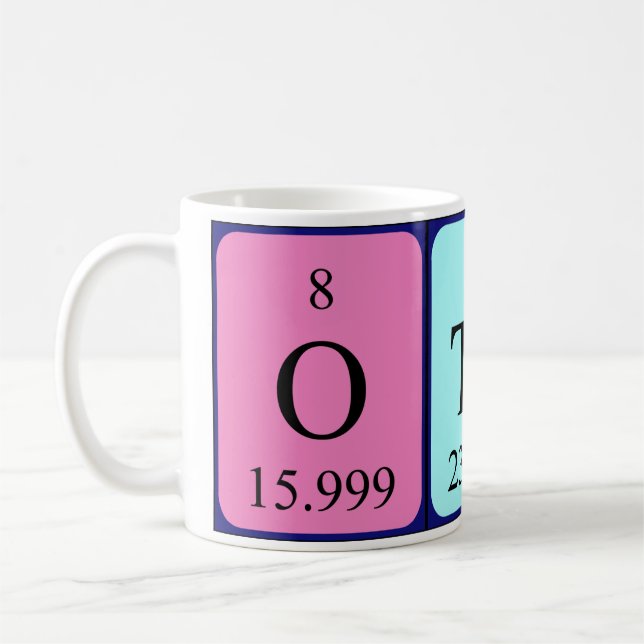 Otho Periodisk bord namn mugg (Vänster)