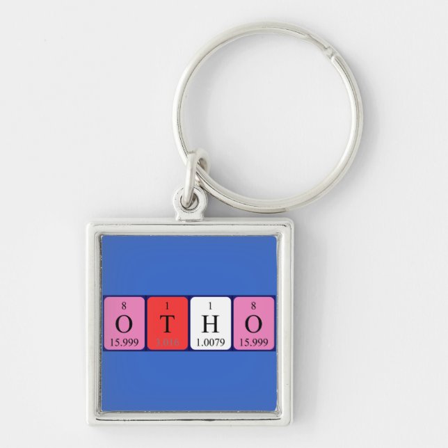 Otho Periodisk nyckelring bord namn (Framsidan)