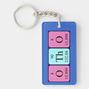 Otho Periodisk nyckelring bord namn