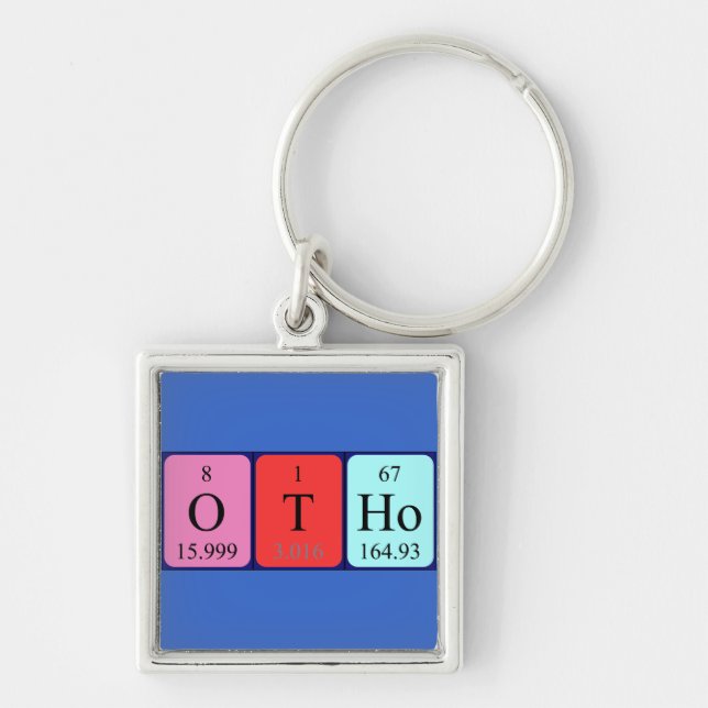 Otho Periodisk nyckelring bord namn (Framsidan)