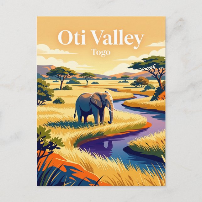 Oti Valley Wildlife Reserve Togo Vykort (Framsida)