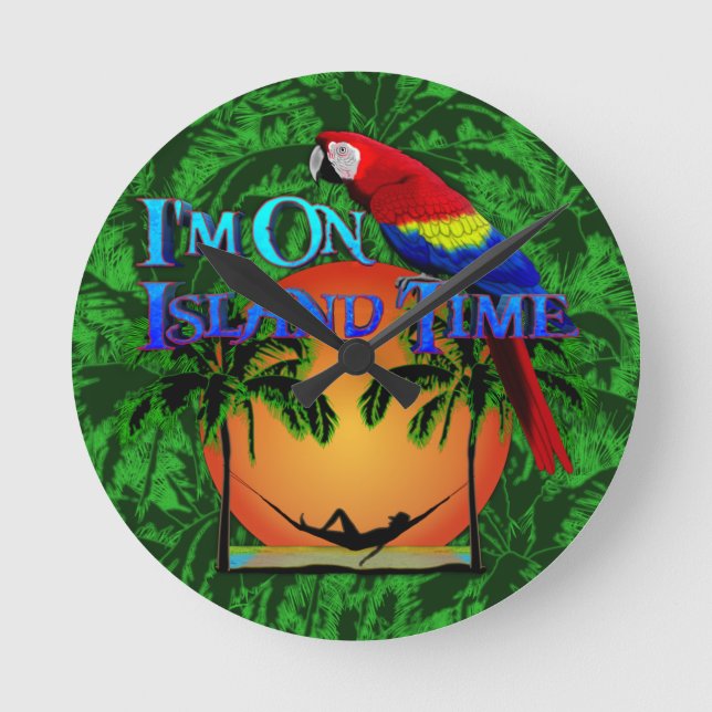 Ötid i Hammock Rund Klocka (Framsida)