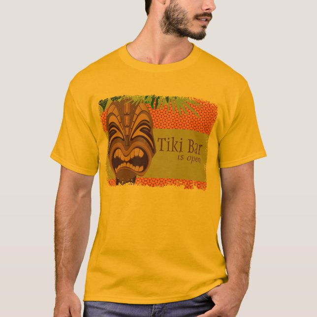 ÖTiki Luau T-tröja T-shirt (Framsida)
