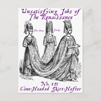 Otillfredsställande arbetstillfällen inom Renaissa Vykort