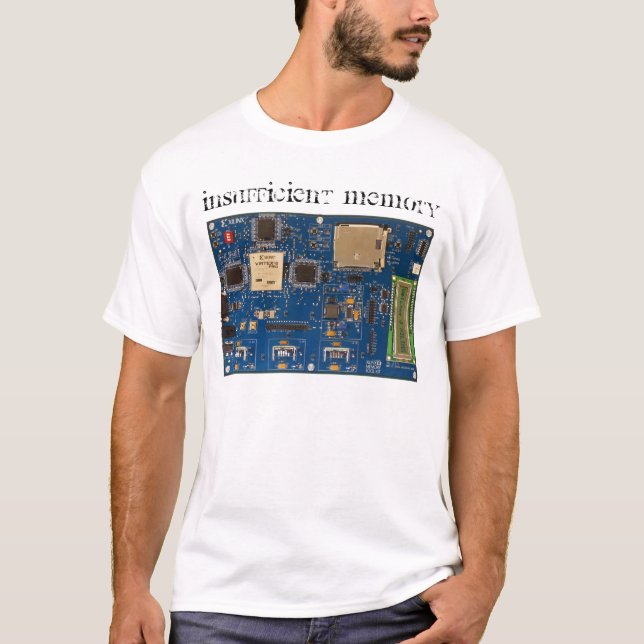 Otillräckligt minne 2 tee shirt (Framsida)