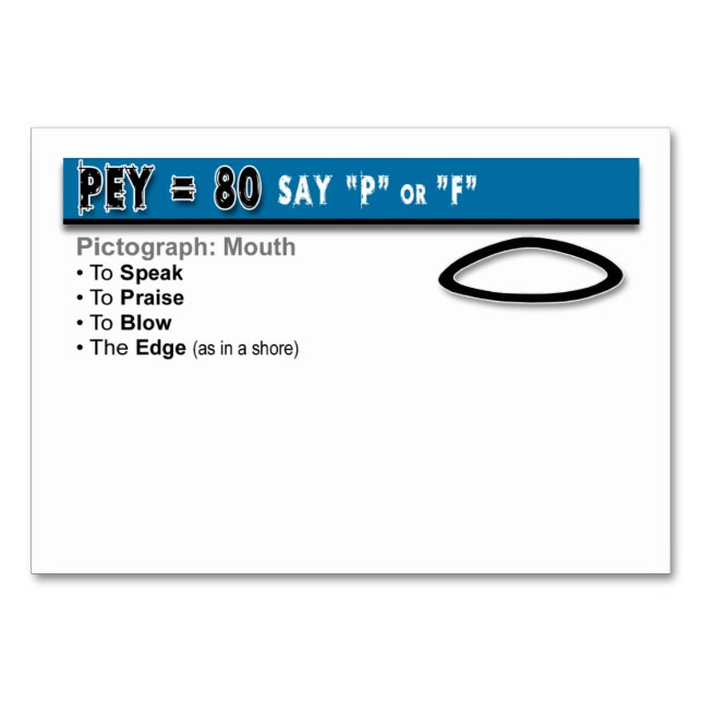 Otiot Flash-kort: 17 av 22 Bordsnummer (Baksidan)