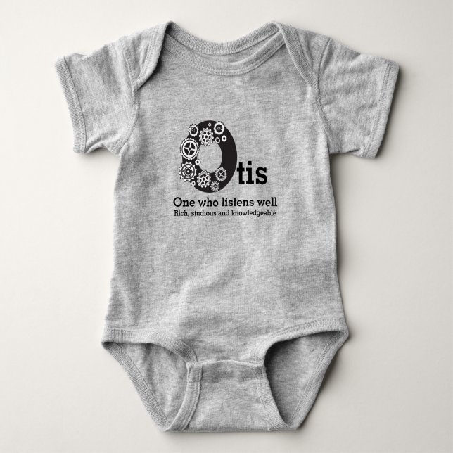 Otis boys namn och tidscogs t-shirt (Framsida)