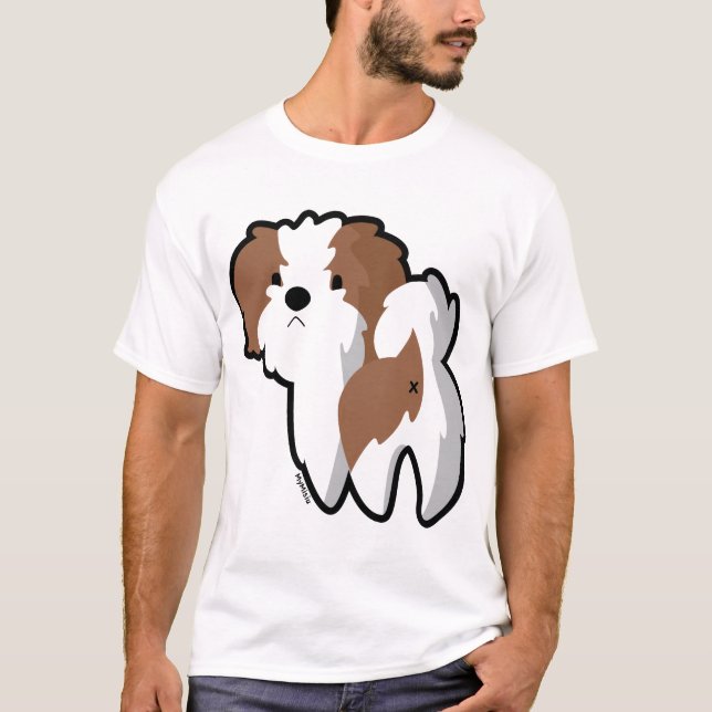 Otis denna Shih Tzu randT-tröja T-shirt (Framsida)