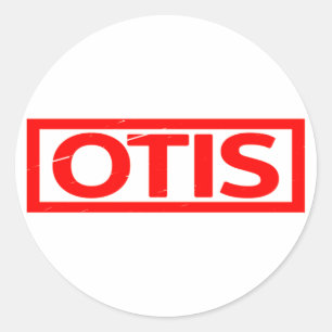 Otis Frimärke Runt Klistermärke