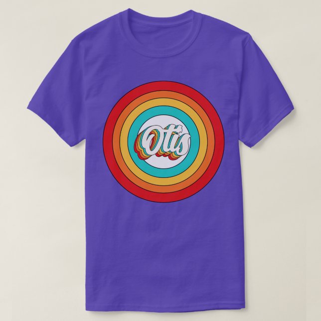 Otis Namn Shirt Vintage Otis Circle T Shirt (Design framsida)