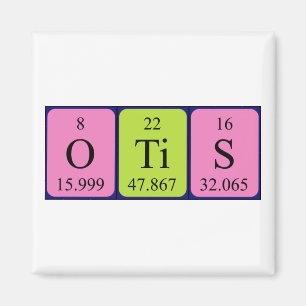 Otis Periodiska magnet bord namn