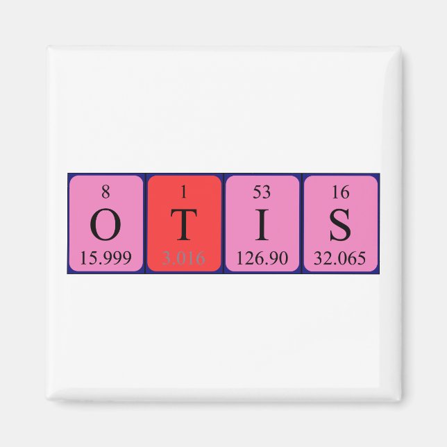 Otis Periodiska magnet bord namn (Framsidan)