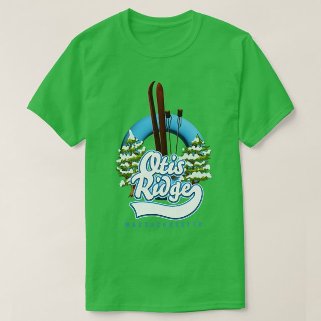 Otis Ridge Massachusetts ski T Shirt (Design framsida)