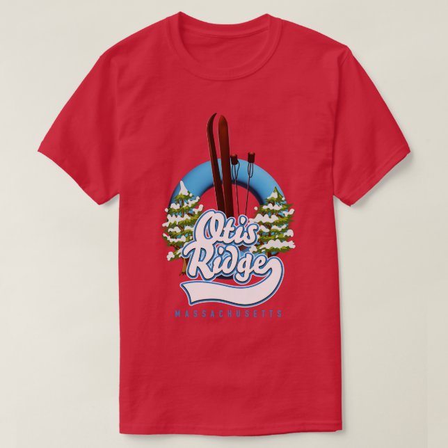 Otis Ridge Massachusetts ski T Shirt (Design framsida)
