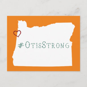 Otis Strong Rope Heart White Vykort