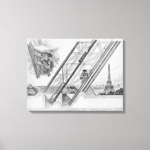 Otishissen i det Eiffel torn Canvastryck