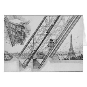 Otishissen i det Eiffel torn Hälsningskort
