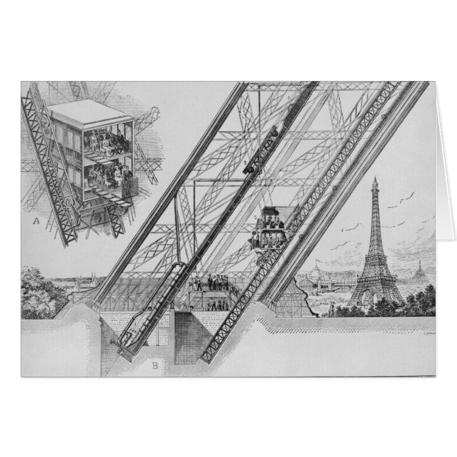 Otishissen i det Eiffel torn Hälsningskort (Framsidan Horizontal)