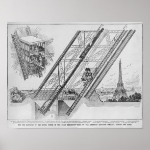 Otishissen i det Eiffel torn Poster