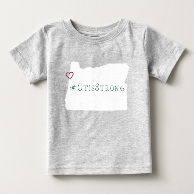 #OtisStark Rep Hjärtat Vitt T Shirt (Framsida)