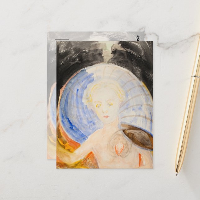 Otitlead, 1934 av Hilma af Klint Vykort (Fram/Back In Situ)