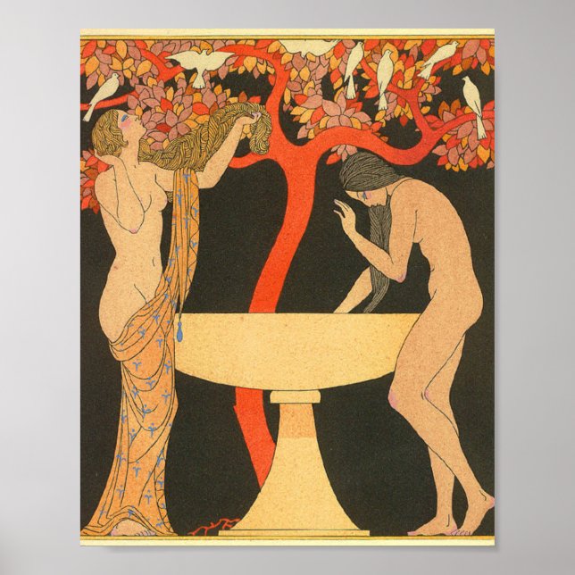 Otitlead Pochoir från 1922 av George Barbier  Poster (Framsidan)