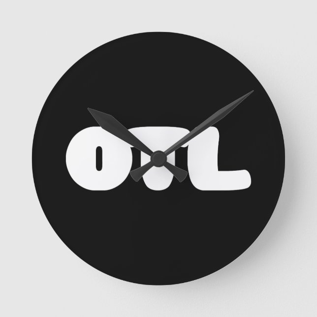 OTL Emoticon ~ Korean Slang Rund Klocka (Framsida)