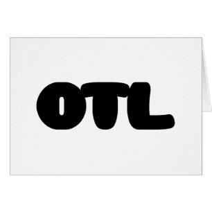 OTL Emoticon ~ Koreansk slang-hälsningskort Hälsningskort