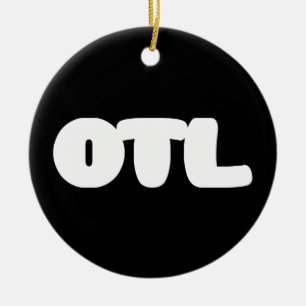 OTL Emoticon ~ Koreansk slang Julgransprydnad Keramik