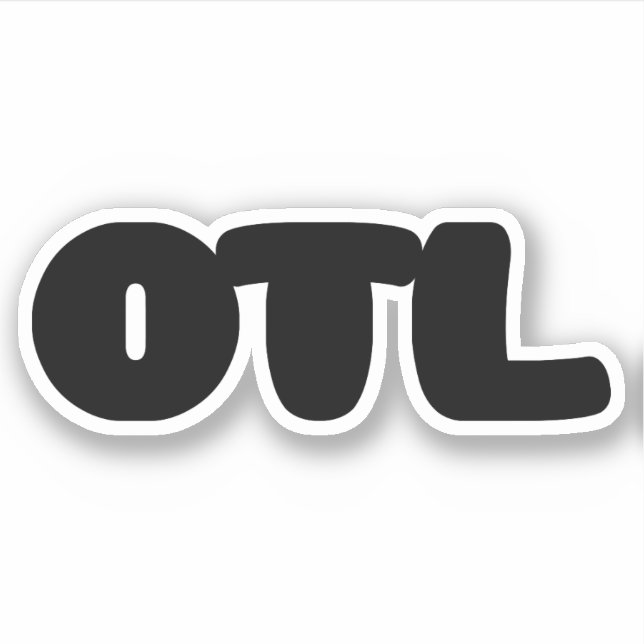 OTL Emoticon ~ Koreansk slang Klistermärken (Framsida)