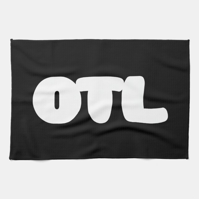 OTL Emoticon ~ Koreansk slang Kökshandduk (Horisontell)