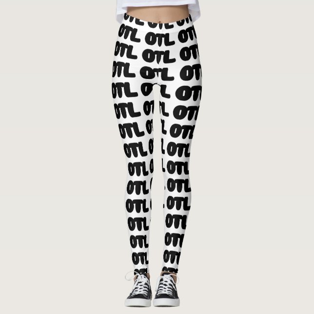 OTL Emoticon ~ Koreansk slang Leggings (Framsida)