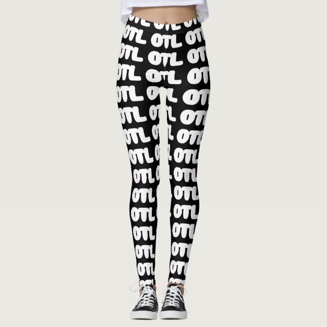 OTL Emoticon ~ Koreansk slang Leggings (Framsida)