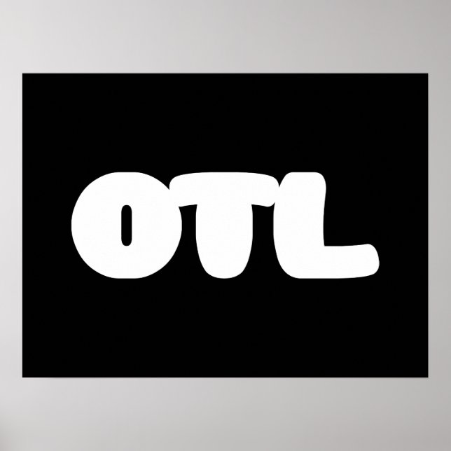 OTL Emoticon ~ Koreansk slang Poster (Framsidan)
