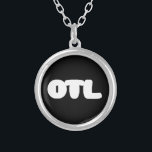 OTL Emoticon ~ Koreansk slang Silverpläterat Halsband<br><div class="desc">På knä. Globe Trotters specialiserar sig på idiosynkratiskt bildmaterial från hela världen. Här hittar du unika hälsningskort,  vykort,  Poster,  Mousepads med mera.</div>