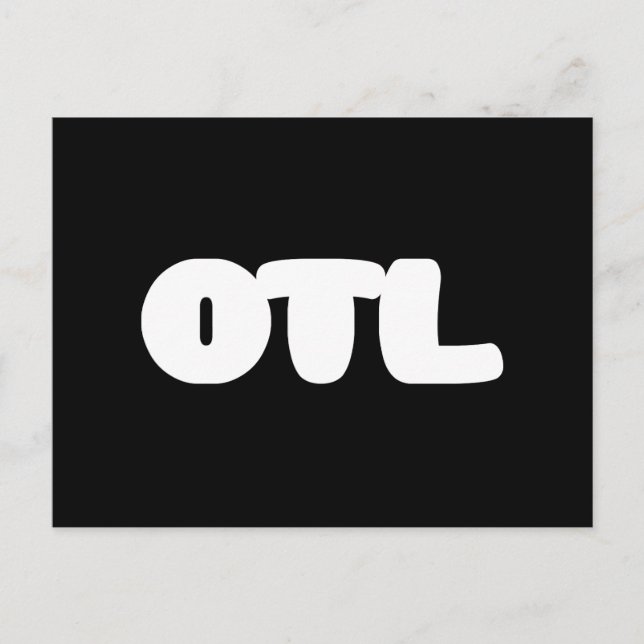 OTL Emoticon ~ Koreansk slang Vykort (Framsida)