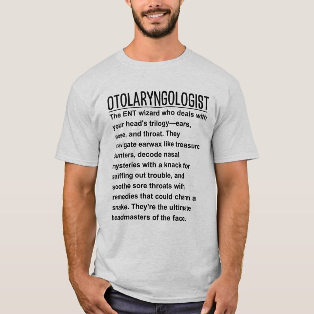 Otolaryngolog T Shirt (Framsida)