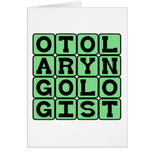 Otolaryngologisten gå i ax, näs- och halsdoktorn hälsningskort