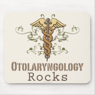 Otolaryngology vaggar caduceusen Mousepad Musmatta