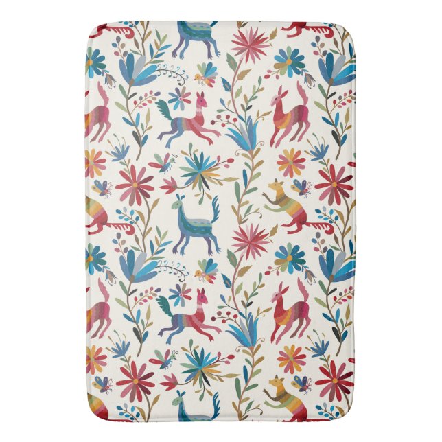 Otomi-inspirerad design badrumsmatta (Framsidan (Vertikal))