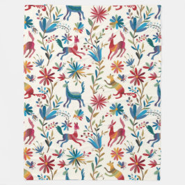 Otomi-inspirerad design fleecefilt